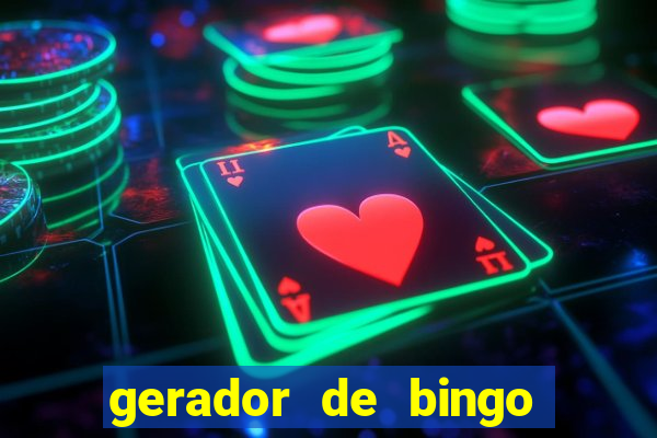 gerador de bingo cha de bebe